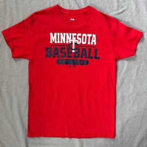 Majestic Minnesota Twins T Shirt Men’s Medium MLB Heritage Fanwear